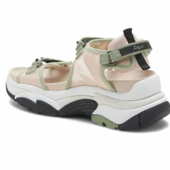 ASH SANDAL Green and Cream - Picture 3 of 10